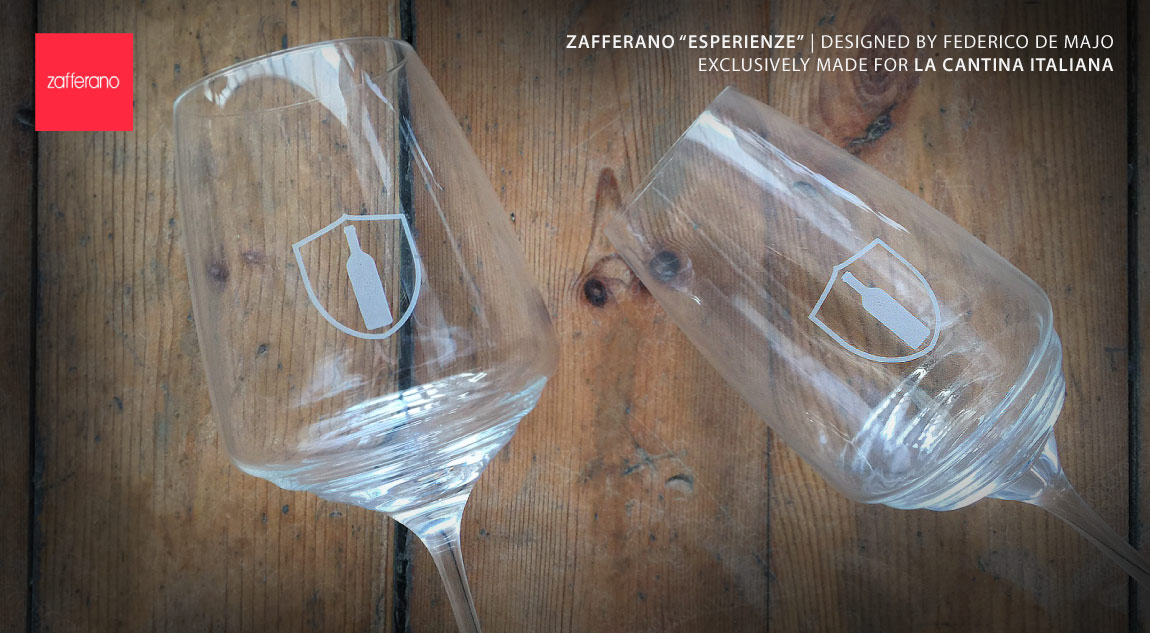 Zafferano glass X La Cantina Italiana - press