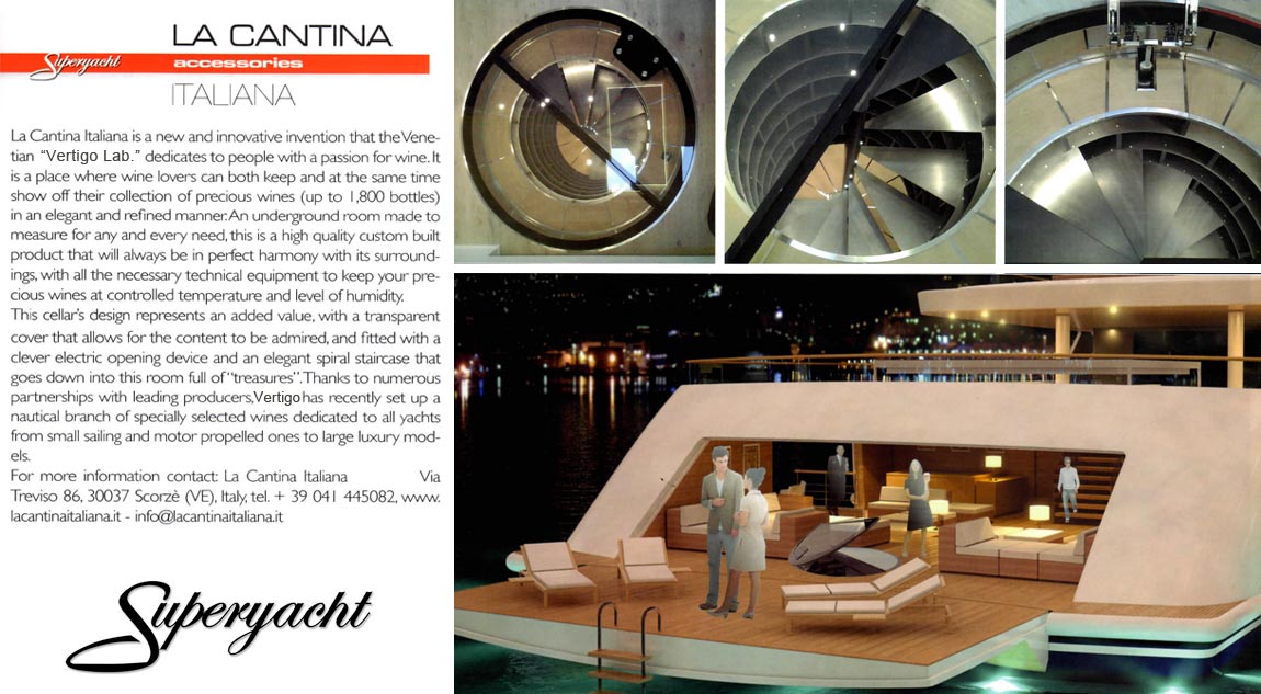 La Cantina Italiana featured on Superyacht Autumn 2016